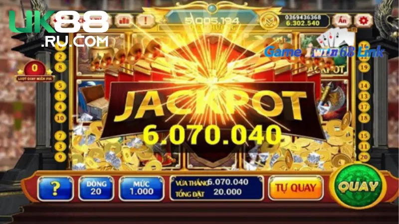 Nổ Hũ Uk88 dễ chơi, dễ thắng với Jackpot giá trị cực khủng